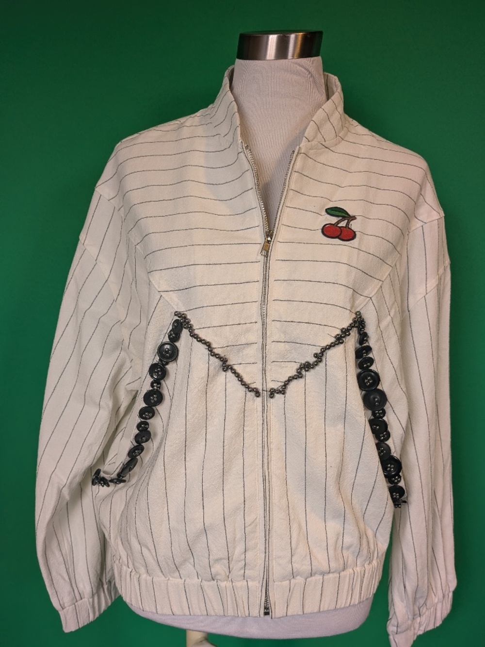 Baseball Style Jacket with Custom Trim